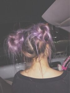 purple spacebuns